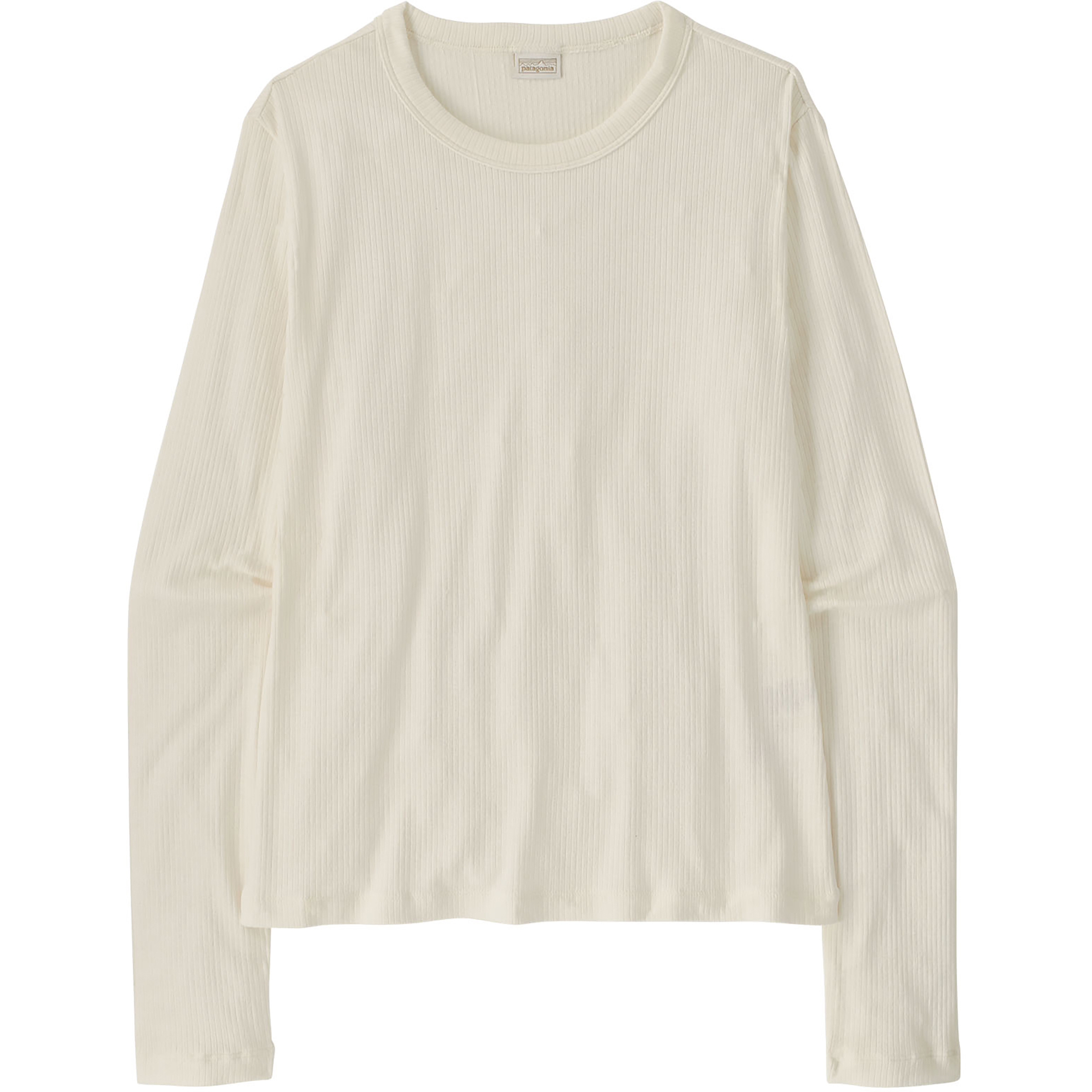Patagonia Rib Knit Damen Longsleeves weiss Größe XS Lifestyle Hautfreundlich Lyocell (Tencel)