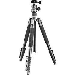 Mantona DSLM Travel Evolution 2241 Reisestativ schwarz/grau