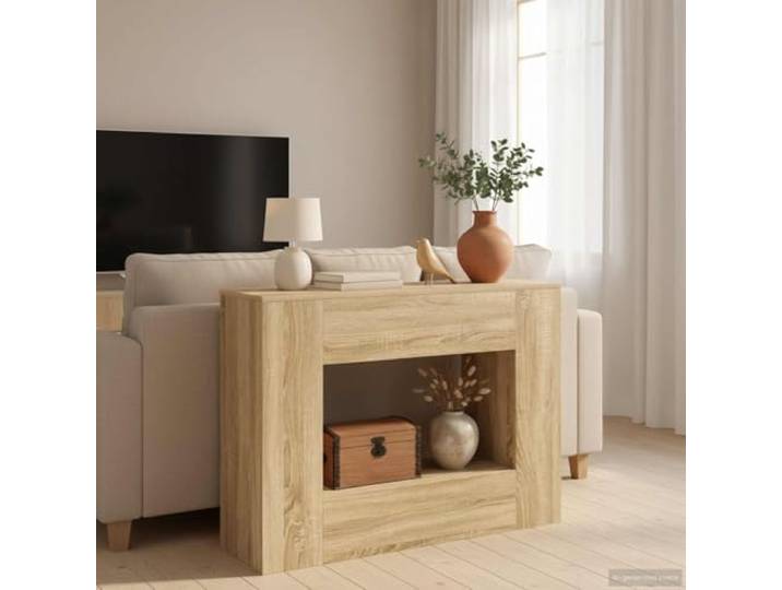 smnyxs Konsolentisch, 101 x 29 x 74 cm, mit Regalen und Schubladen für den Vielseitiges schmales Möbelstück, ordentliche Aufbewahrung, robuste Verarbeitung, einfache Wartung, geeignet für kompakte