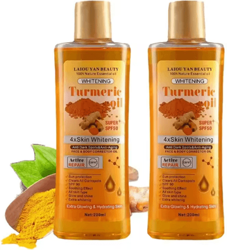 Inspire Essentials Turmeric Ginger Face Serum Oil Deep Hydration Nourishing Moisturizer 200ml 2pcs