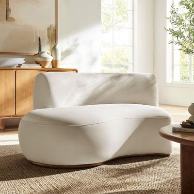 Modway Rialta Curved Left-Arm Performance Velvet Sectional Loveseat
