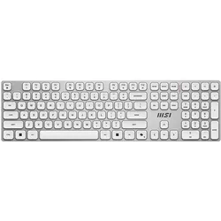MSI FORGE K210 Combo White DE Keyboard-Maus Combo, wireless (DE, Kabellos), Tastatur, Weiss, Silber