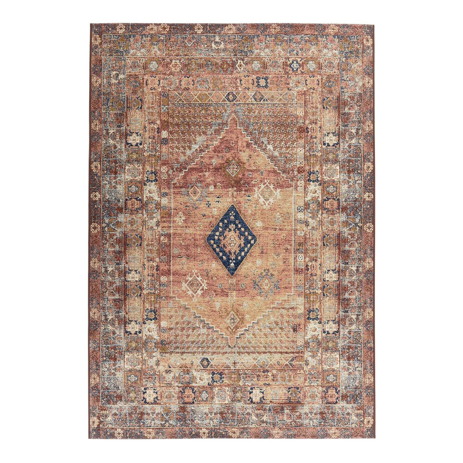 home24 Outdoor-vloerkleed Funky Orient Two, rood/multicolor, 60 x 100 cm