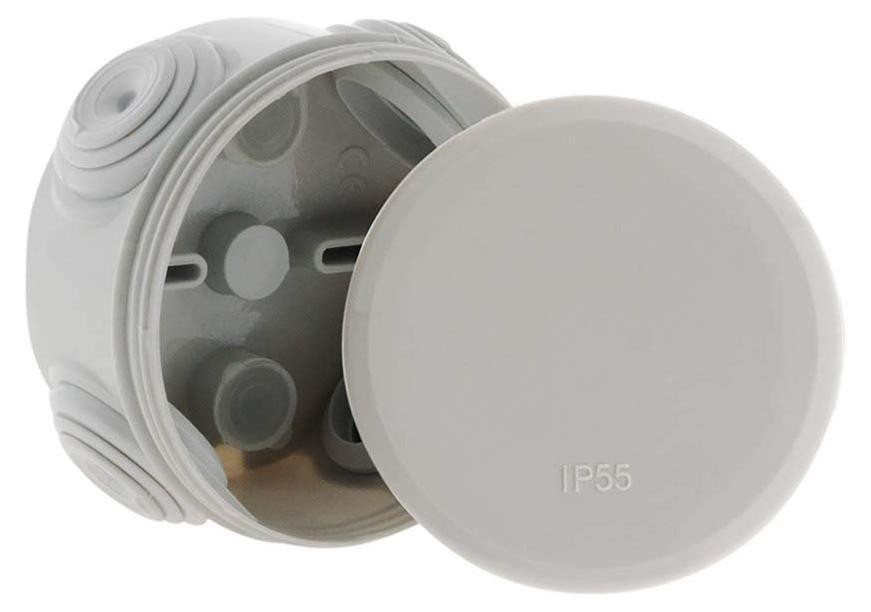 Selius Aftakdozen IP55 Grijs Ø70x35mm