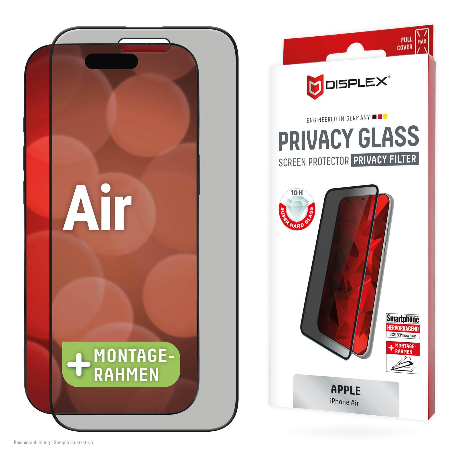 DISPLEX Privacy Panzerglas für Apple iPhone Air 02164_2