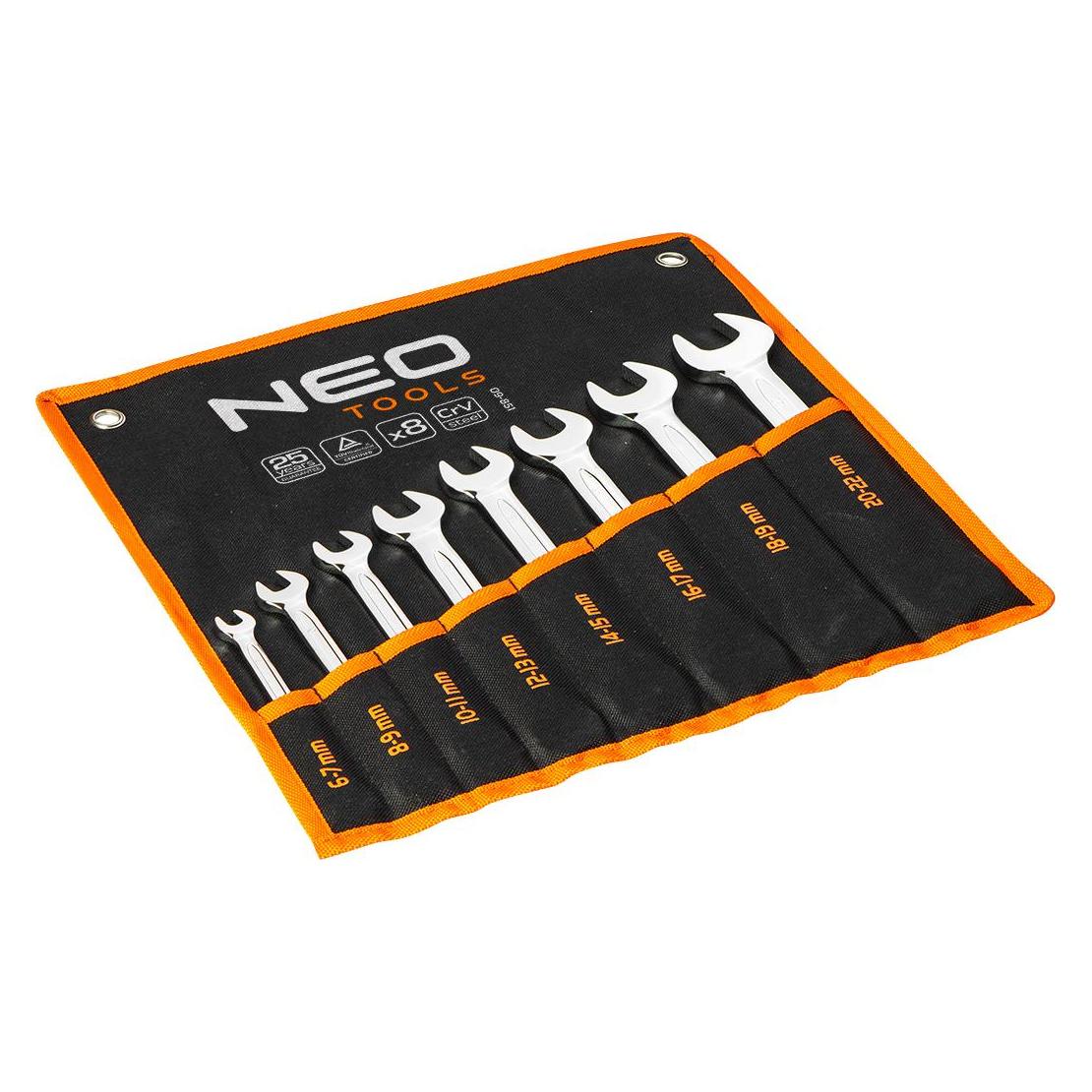 Neo Satz Flachschlüssel 6-22mm 8-tlg. (09-851) (09-851)