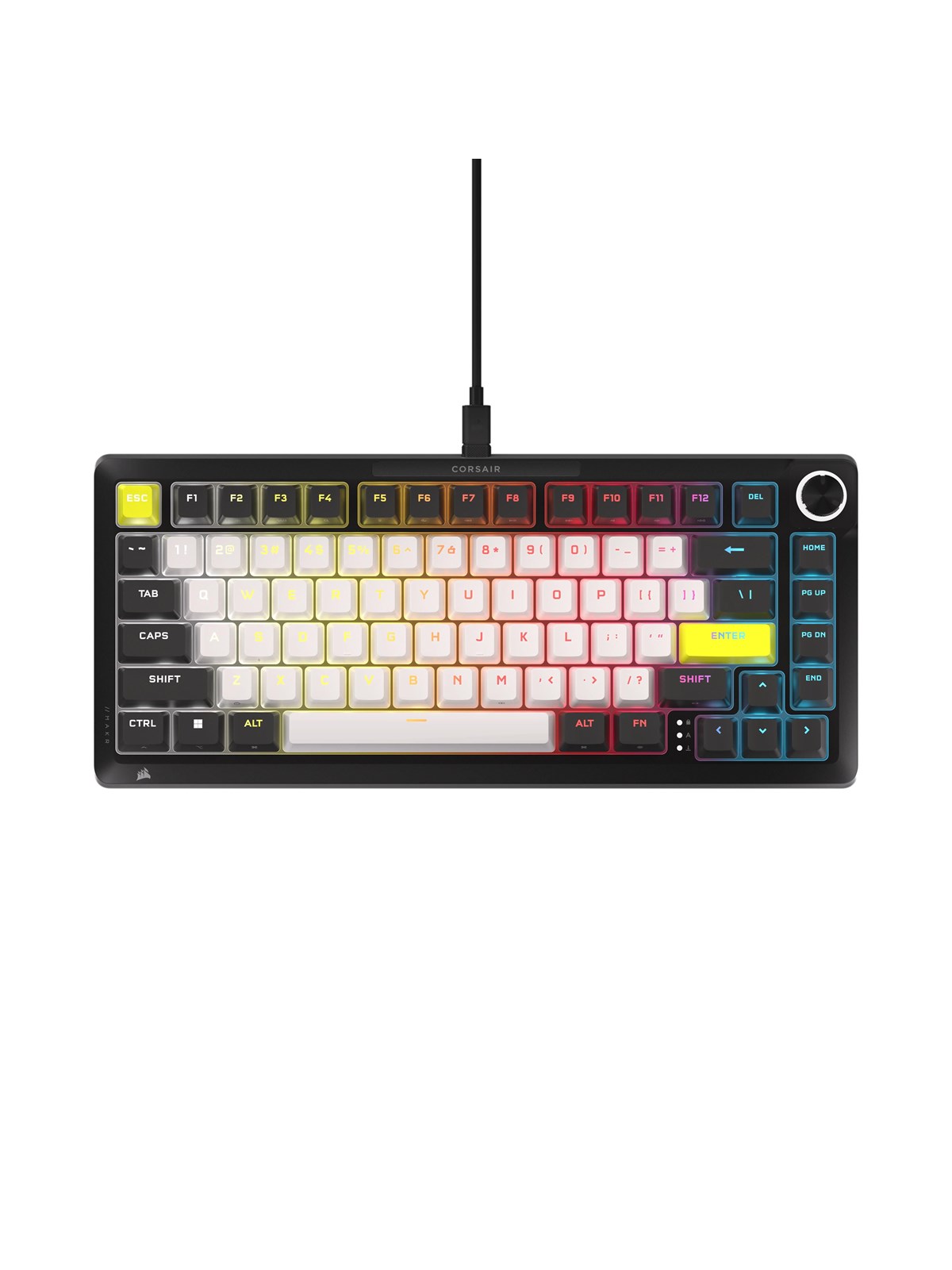Corsair MAKR PRO 75 Hall Effect DIY - Gaming Tastatur - 75% - Englisch (US) - Schwarz