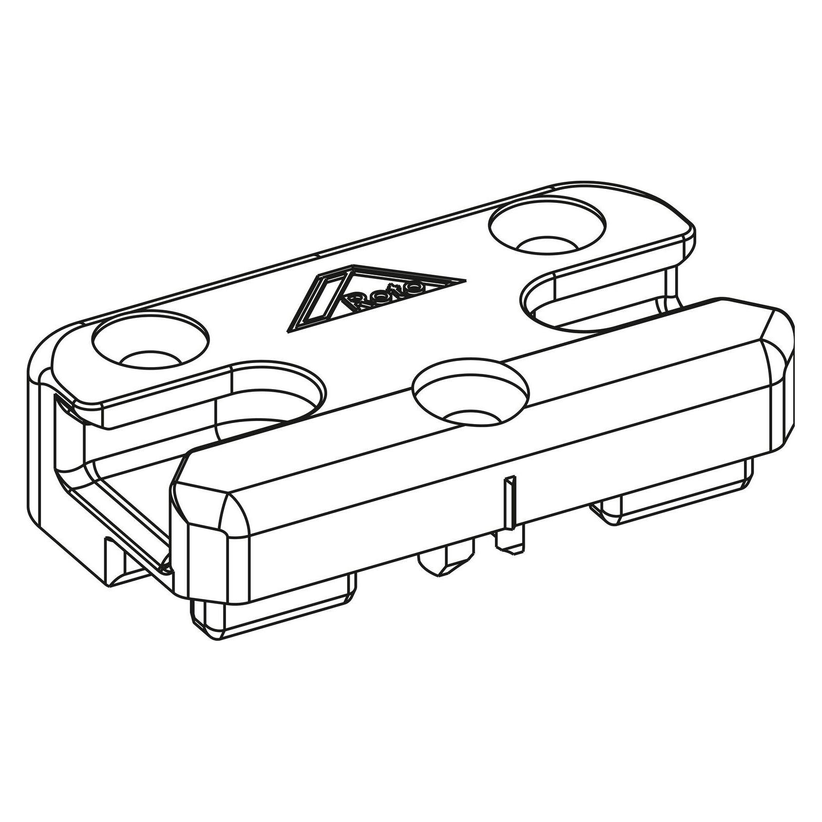 Roto NT/NX SH-Schliessstück PVC 13V mit Boden KBE/KÖMMERLING/TROCAL Zink (738471)