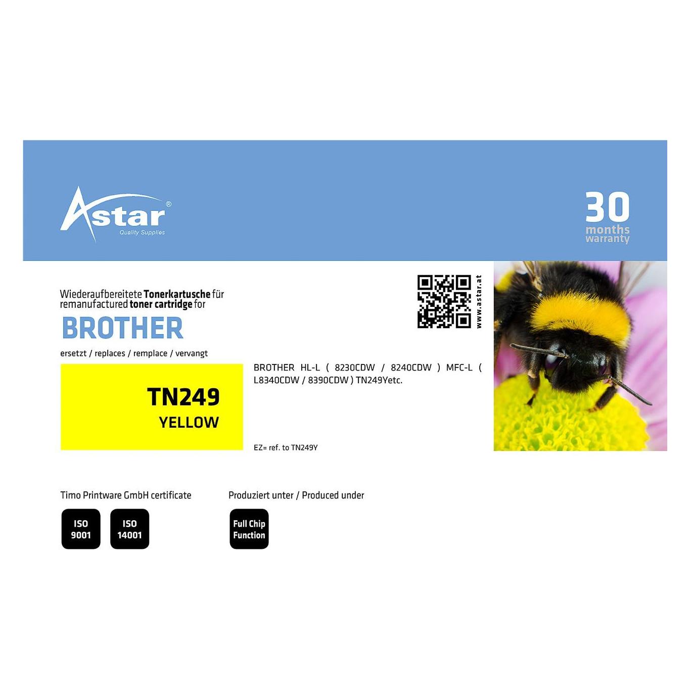 Astar AS20503 BROTHER TN249Y MFC Toner (AS20503)