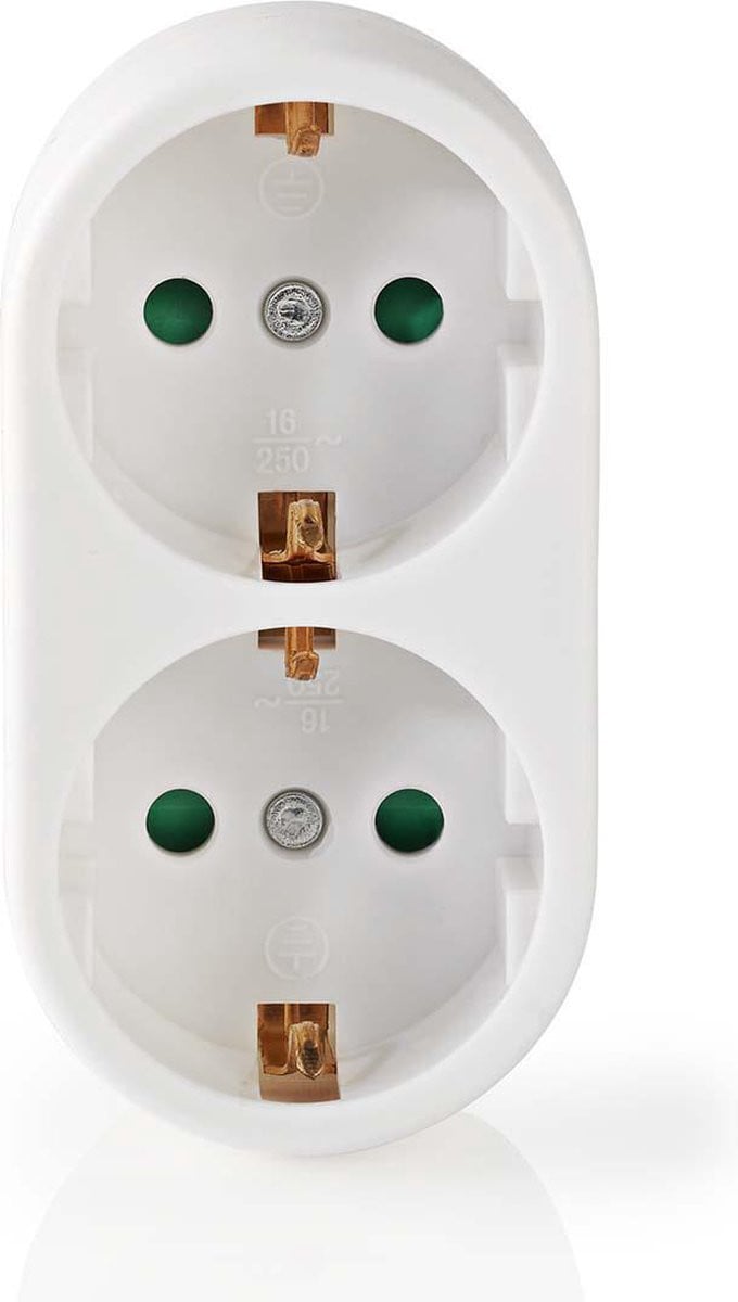 Nedis Stopcontact-Splitter Type-F Wit