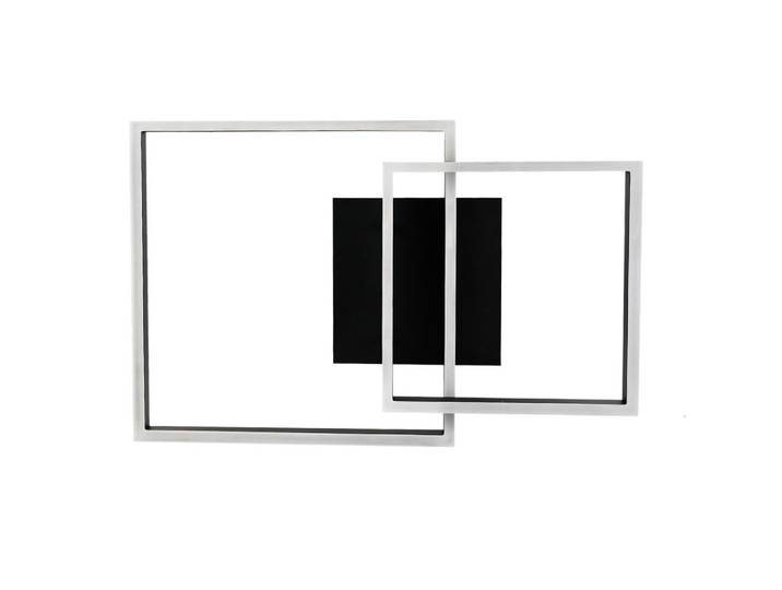 Nettlife Led-Deckenleuchte Martin 61/40/12 cm, Schwarz, Metall, LED integrated, 40x12x61 cm, Lampen & Leuchten, LED Beleuchtung, LED-Deckenleuchten