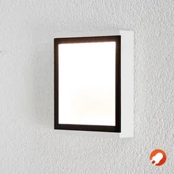 EVN LED Wandleuchte innen & außen einsetzbar weiß IP54 warmweißes Licht