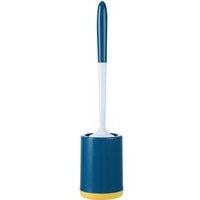 Duurzame plastic toiletborstel voor badkamer en keuken, wandmontage, groen