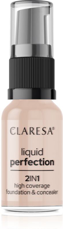 Claresa Liquid Perfection 2in1 full coverage foundation shade 103 Cool Medium 18 g
