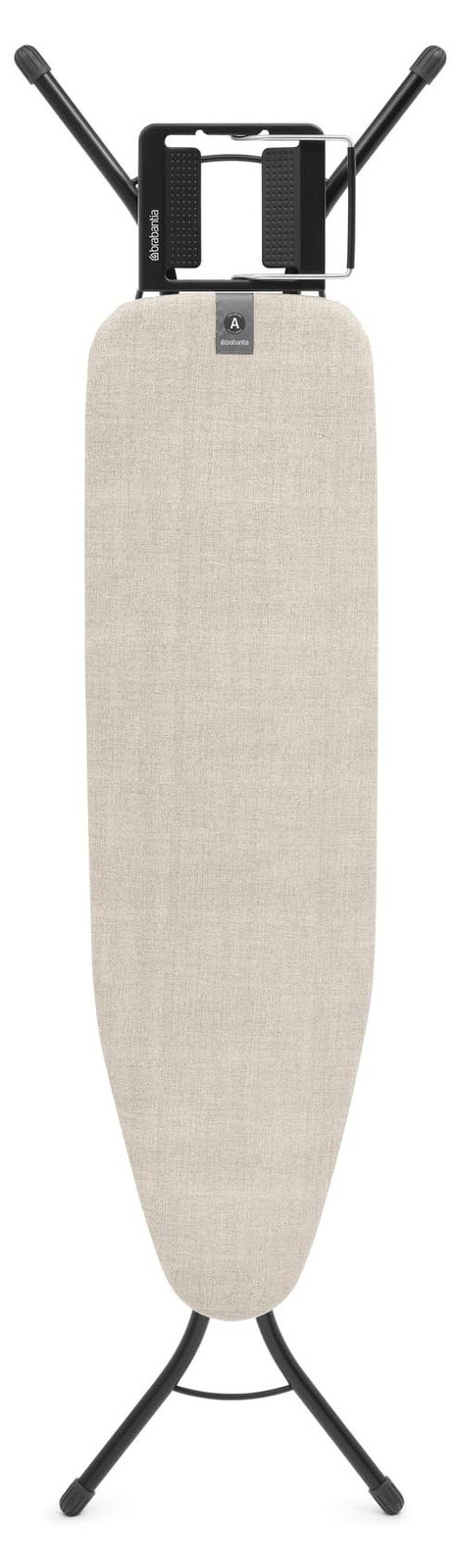 Brabantia Stoomstrijkplank met katoenen stof, Beige, Staal