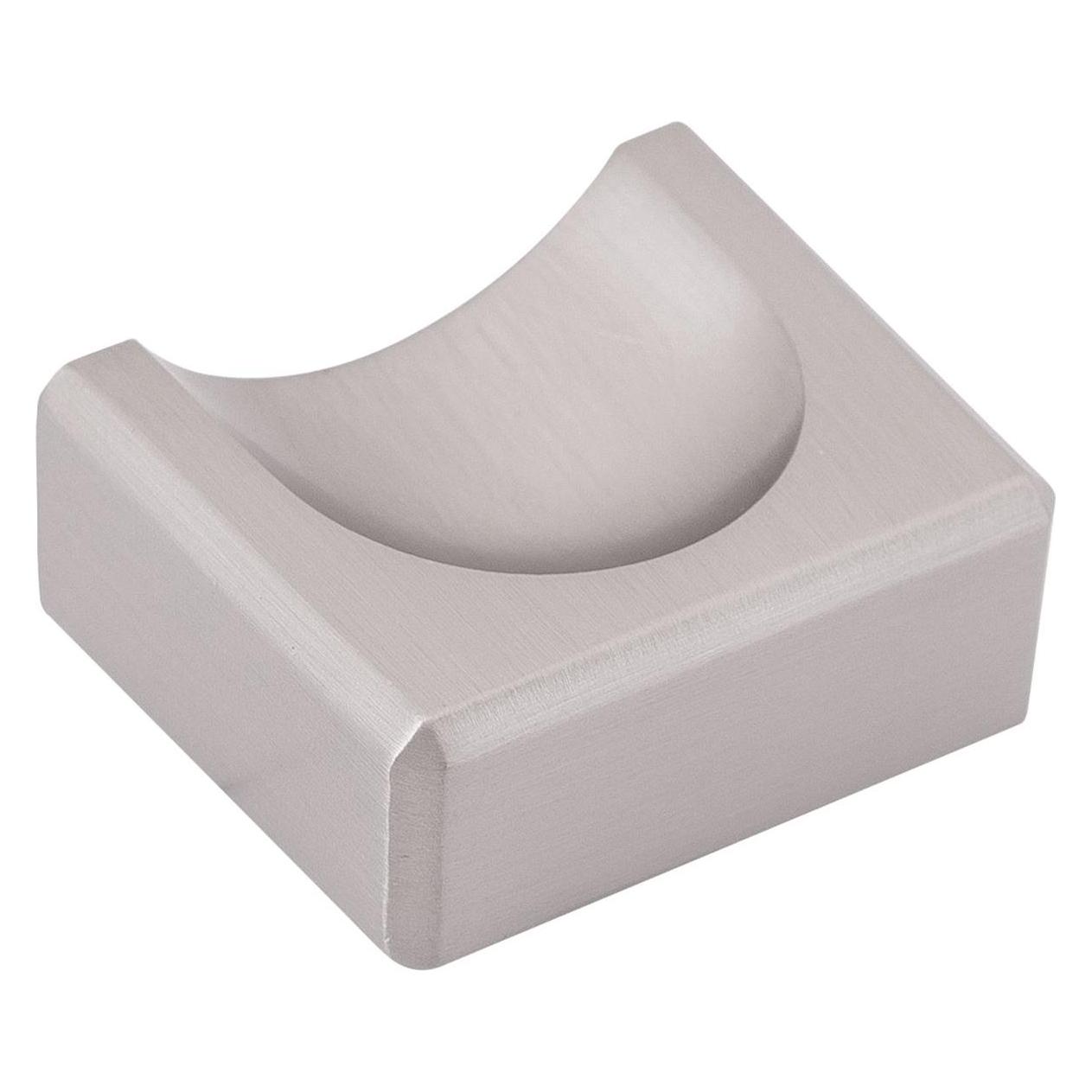 Furnipart Möbelknopf (Möbelknauf) Fold Breite 40 mm Tiefe 32 mm ZN Edelstahl-Effekt (42736110)