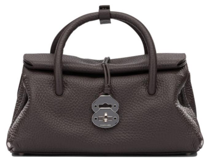 ZANELLATO Handtasche, mittelgroß, aus Leder, braun - UNI