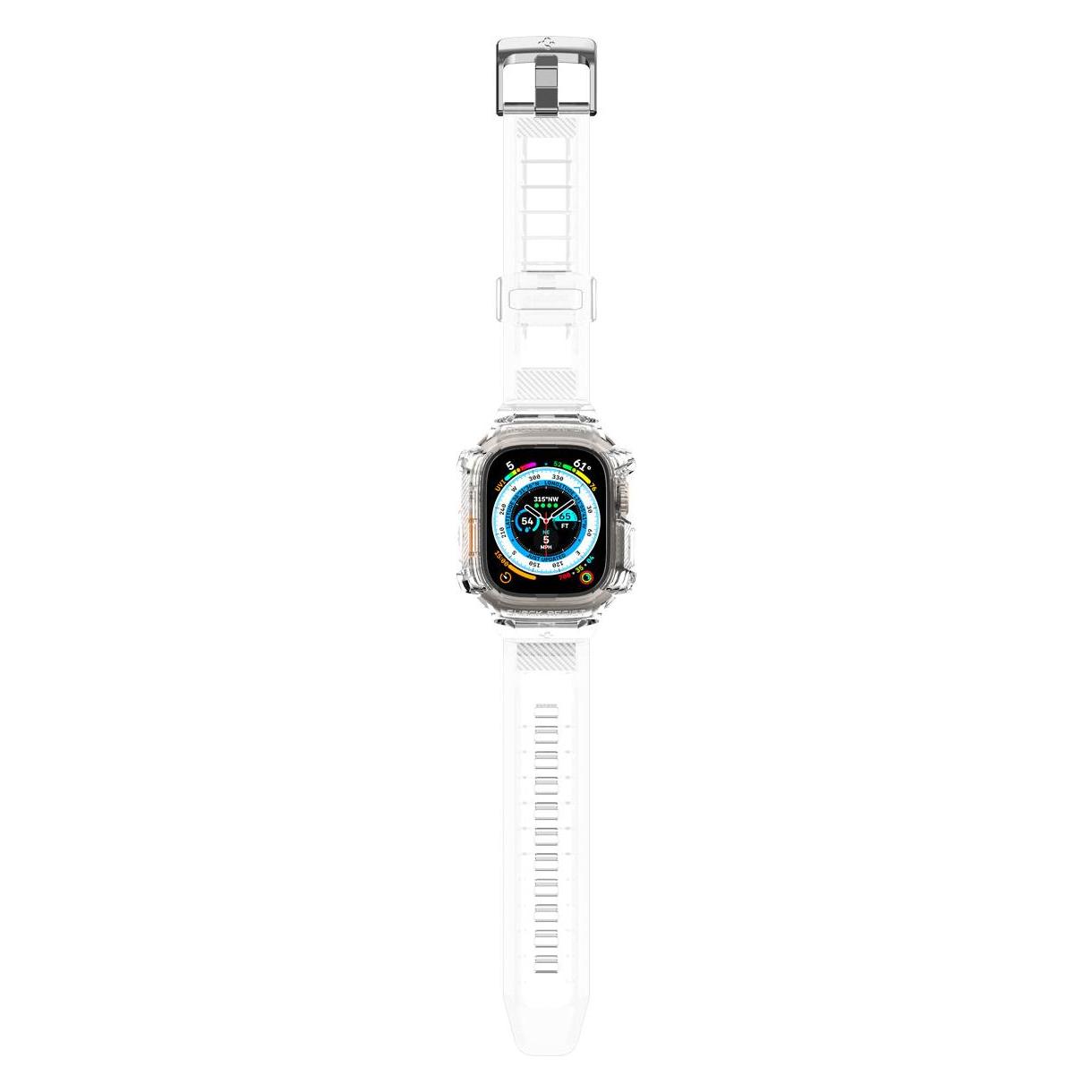 Spigen RUGGED ARMOR "PRO" Apple Watch ULTRA (49MM) CRYSTAL CLEAR (PC, Plastic, Thermoplastic polyurethane (TPU), TPU) (22208-0)