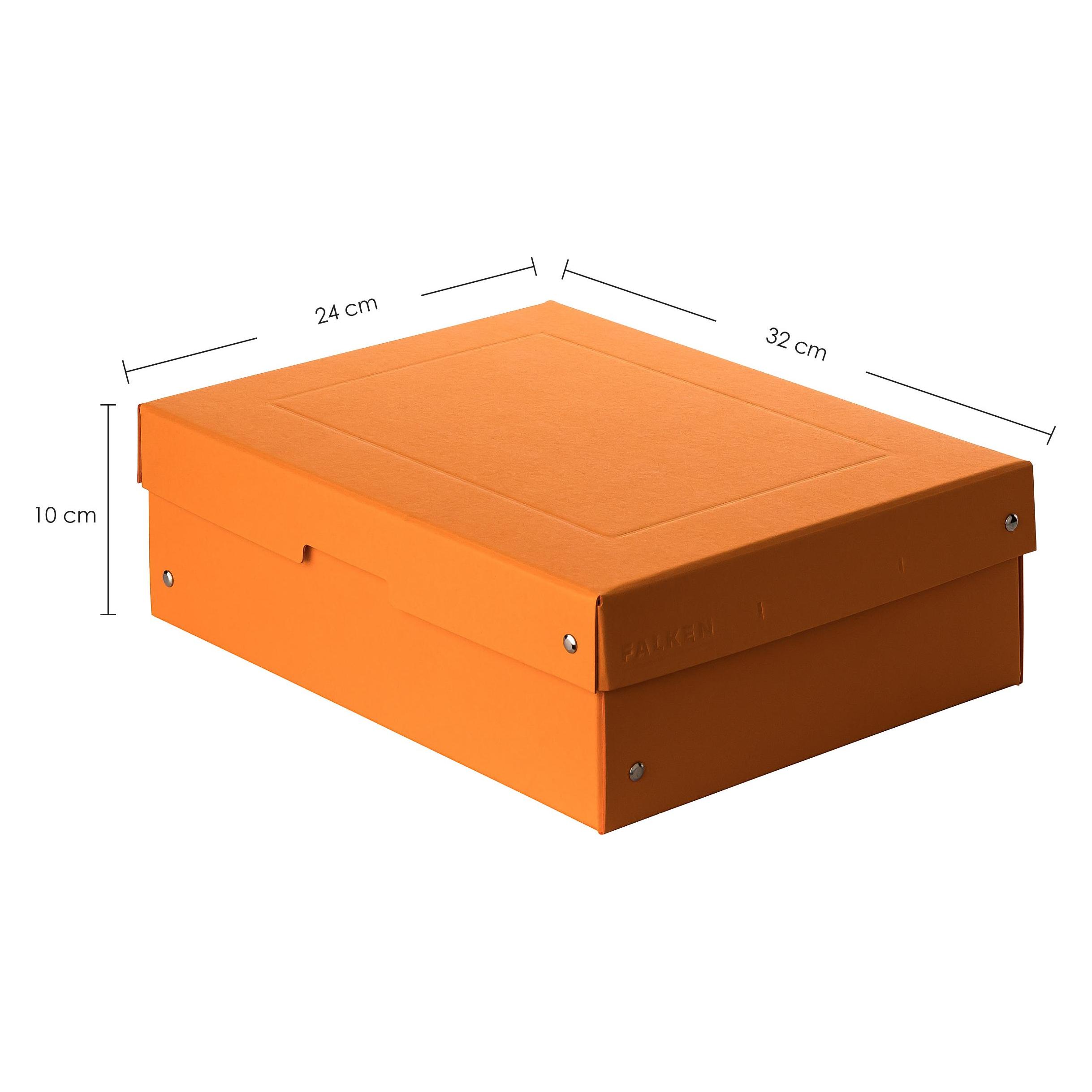 Falken PURE Box Pastell A4 100 mm Füllhöhe orange (A4) (22001840)