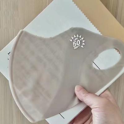 USA Free Shipping Shop Ice Silk UV Protection Face Mask For Cycling, Running light Khaki