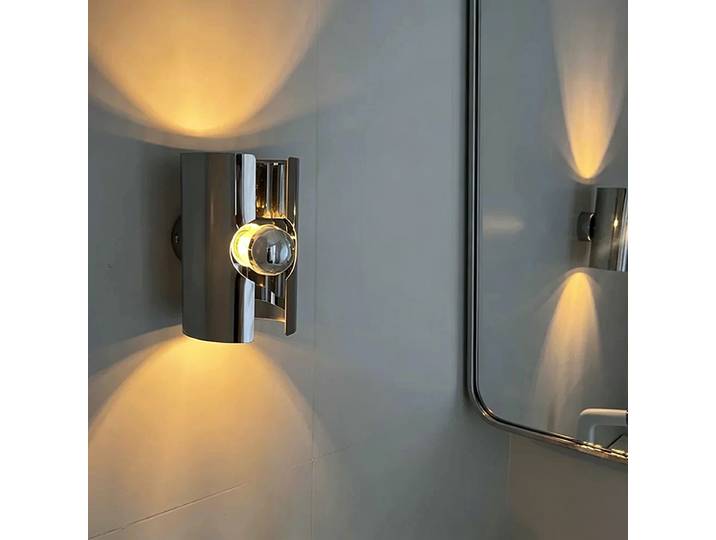 Lampe murale au design Bauhaus Sliver, applique murale nordique, éclairage LED pour salon, couloir, chambre à coucher, lampe décorative de fond E27