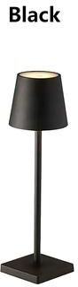 Universal Stock Lumi Touch Rechargeable Table Lamp Cordless LED Lamp With Touch Sensor Lamp For Bedside & Dining black