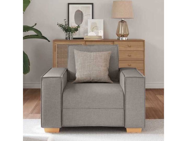 Clarence* Canapé-chaise Taupe 60 cm - Loveseat/Sofa - 100 % polyester Tissu EU215872