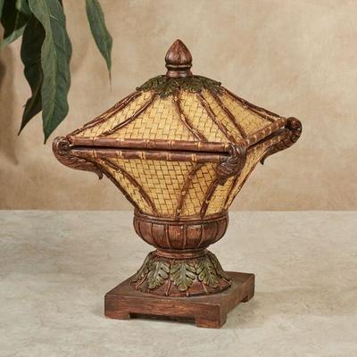 Touch of Class Bamboo Exotics Decorative Covered Box Natural , Natural