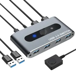 EFB IUSB-SW3024 Techly USB 3.0 Switch 2 PC Eingänge 4 PC Ausgänge IUSBSW3024
