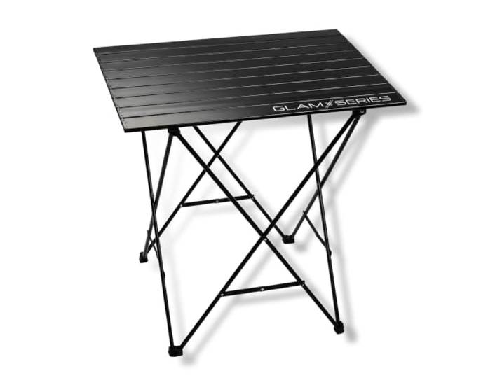 GLAMSERIES GlamTable Schminktisch klappbar, Frisiertisch bis 20 kg, Make Up Tisch mit Transporttasche, Kosmetiktisch für Visagisten, Friseure, Tättowierer