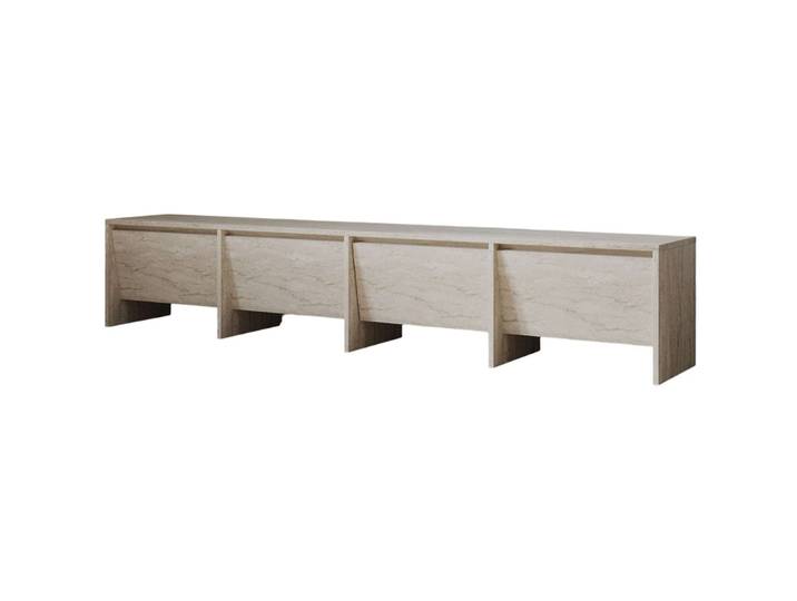 TV-Möbel Georis Braun/beige marmoriert Holzwerkstoff B 180 cm - TV-Möbel