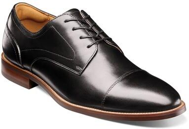 Florsheim Rucci Cap Toe Oxford Shoes - Mens 10.5 Black Oxford D