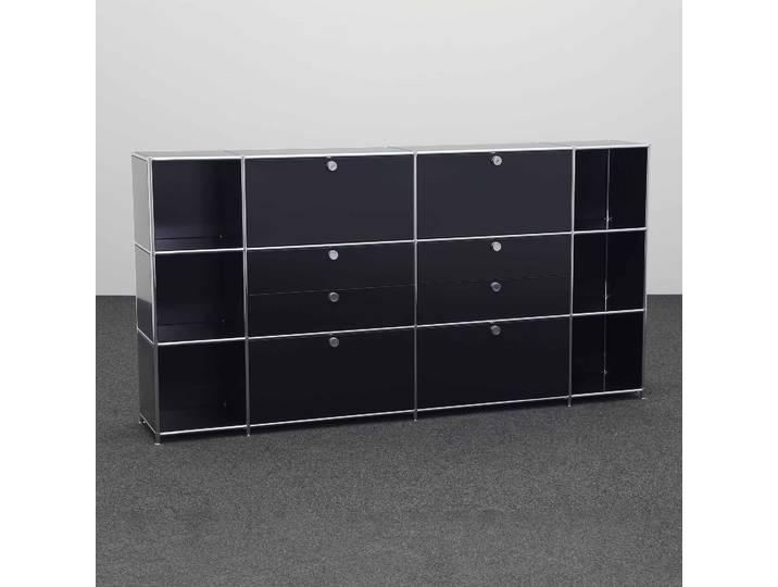 Highboard System4 228.0 x 40.0 cm, Schwarz, Neu - Ideal für zeitloses Design