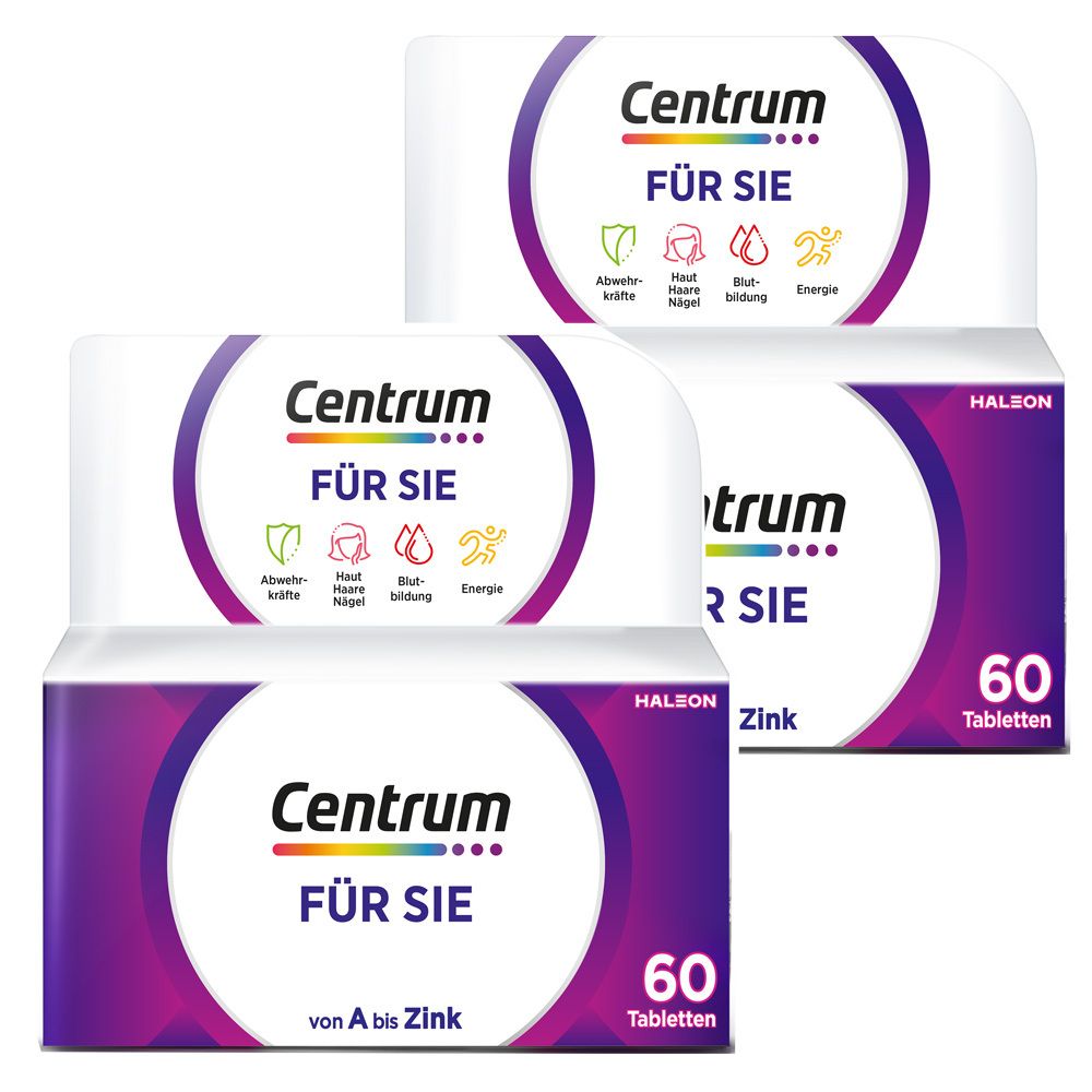 Centrum Für Sie, Nahrungsergänzungsmittel 2x 2x60 St Tabletten