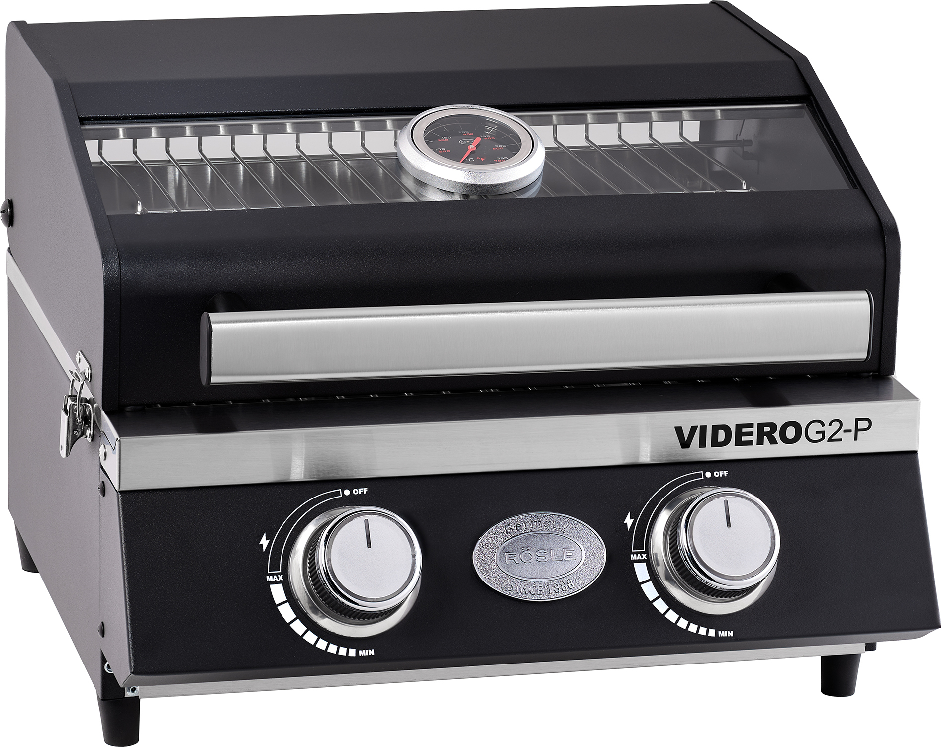 Rösle Gasgrill BBQ-Portable VIDERO G2-P 50mbar schwarz