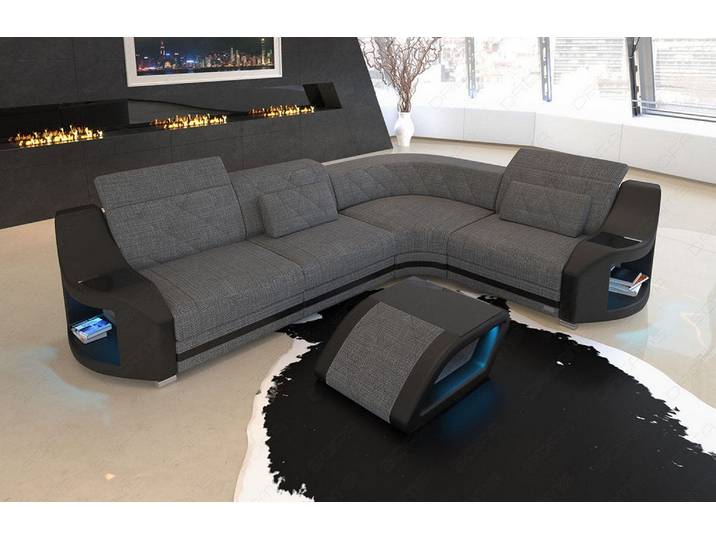 Stoff Ecksofa Genua L-Form
