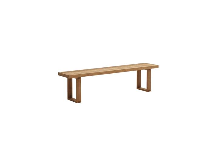 Massive In-/Outdoor Sitzbank „Canadello“ aus recyceltem Teakholz Natural 210 x 46 cm Kave Home