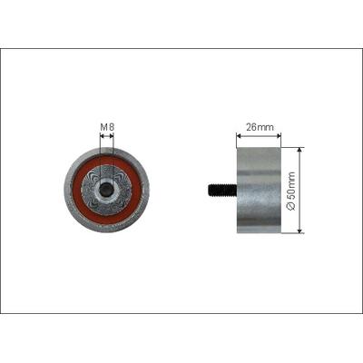 CAFFARO Umlenk-/Führungsrolle, Keilrippenriemen 174-39 für Volvo MITSUBISHI RENAULT
