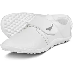 leguano Care Barfußschuhe Slipper white und 1 paar Gratissocken- Gr. 43