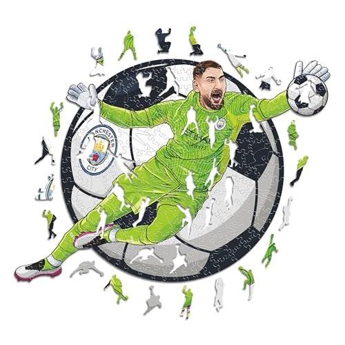 Iconic Puzzles Manchester City Gianluigi Donnarumma houten puzzel 270 stuks