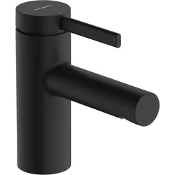 hansgrohe Zesis S Einhebel-Waschtischmischer 70 CoolStart mit Metall Zugstangen-Ablaufgarnitur, 74714670, Farbe: Mattschwarz