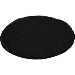 Kleine Wolke Badteppich Relax Schwarz 100 cm rund
