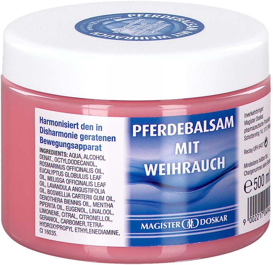 Magister Doskar Pferdebalsam mit Weihrauch 500ml