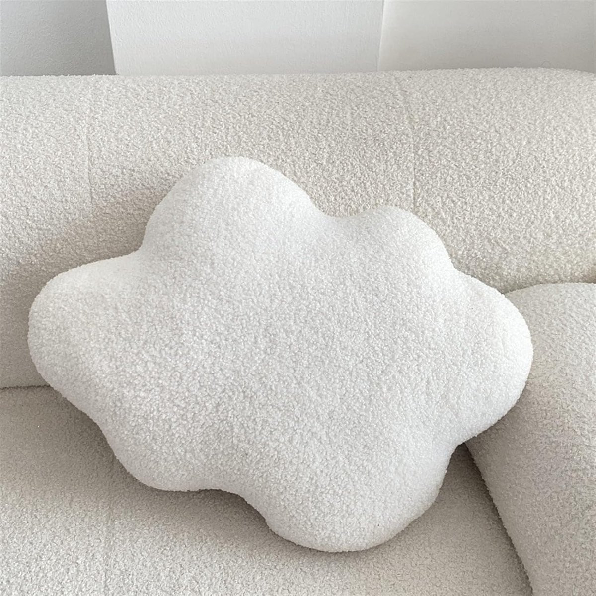 Rond Sierkussen van Zacht Fleece Pluche - Geel - 1000 Gram