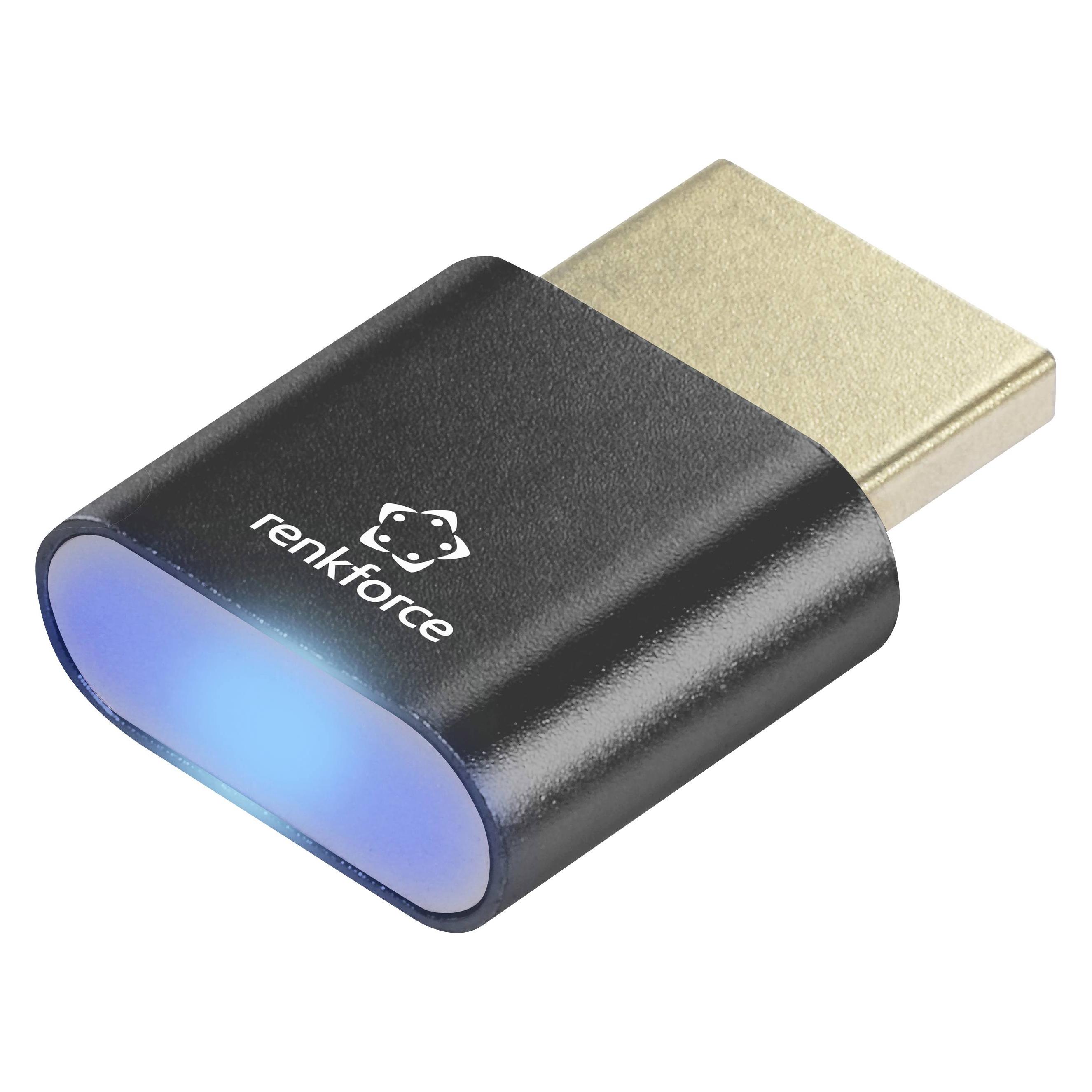Renkforce Display Adapter, Virtual HDMI Emulator (EDID), 4K HDMI DisplayPort Ex (RF-6685716)