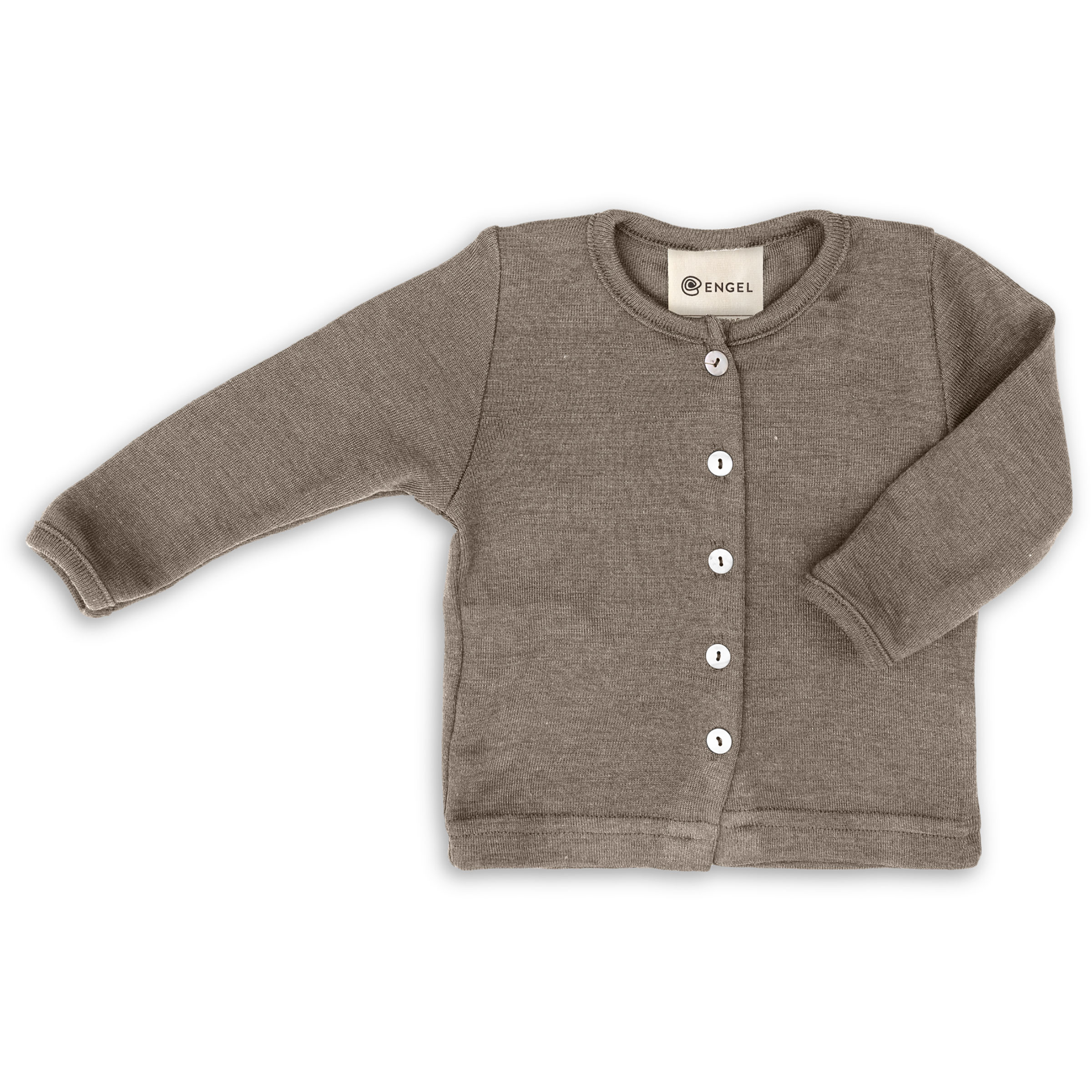Engel Cardigan Kinder Freizeitjacke, Parkas grau Größe 74 Lifestyle Hautfreundlich Merinowolle