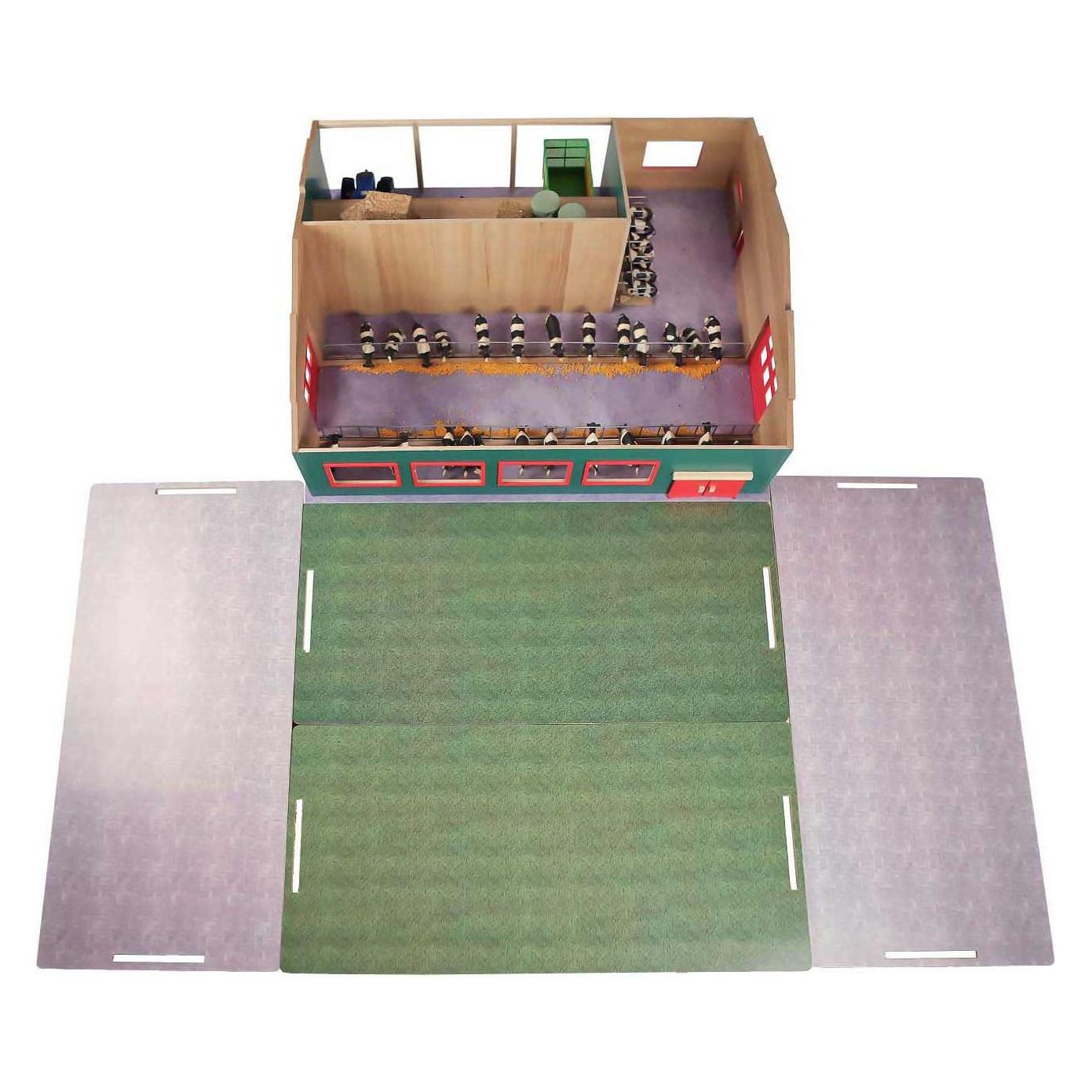 Kids Globe Farming Kids Globe Laufstall mit Lager und Weide 1:32 (610310)