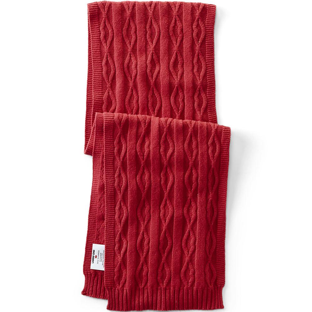 Lands' End x Lulu Guinness Lips Schal, Damen, size: regular, Rot, Polyester, by Lands' End