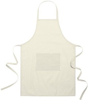 Tablier personnalisé Pissek coton recyclé beige