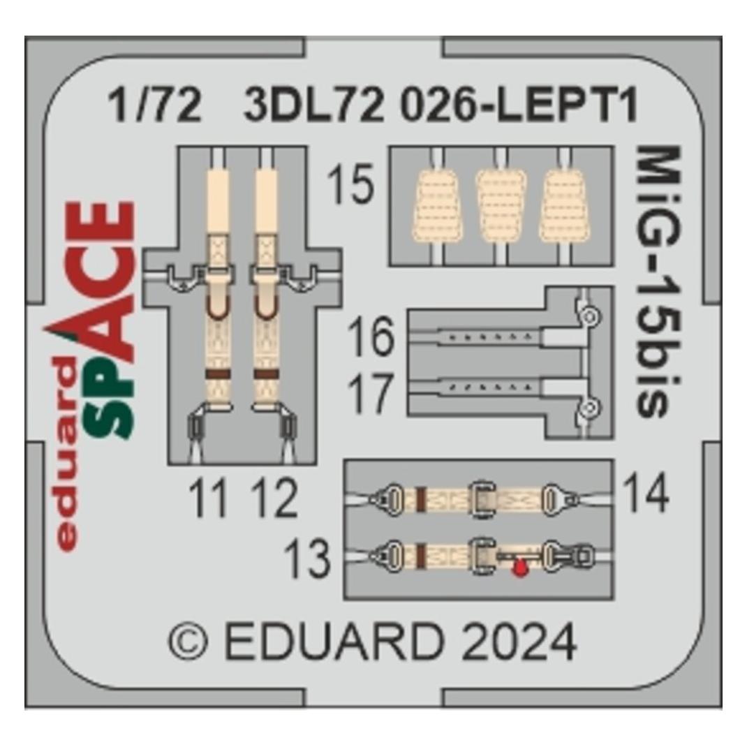 Eduard MiG-15bis SPACE 1/72 (3DL72026)